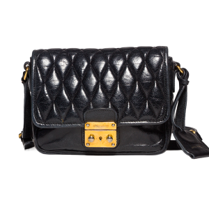 Vitello Shine Matelassê Pushlock Bandoliera