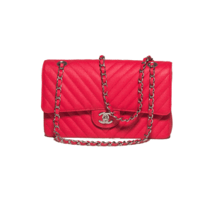 Medium Classic Double Flap Chevron Caviar