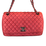 Iridescent Calfskin New Bubble Large Flap Bag