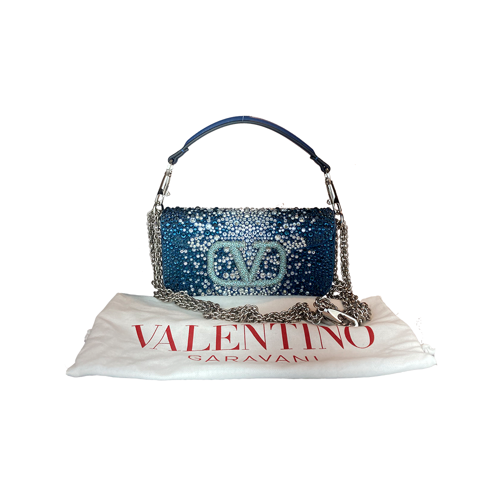 Locò Small Crystal Embroidered Montana Smoked Saphire 1