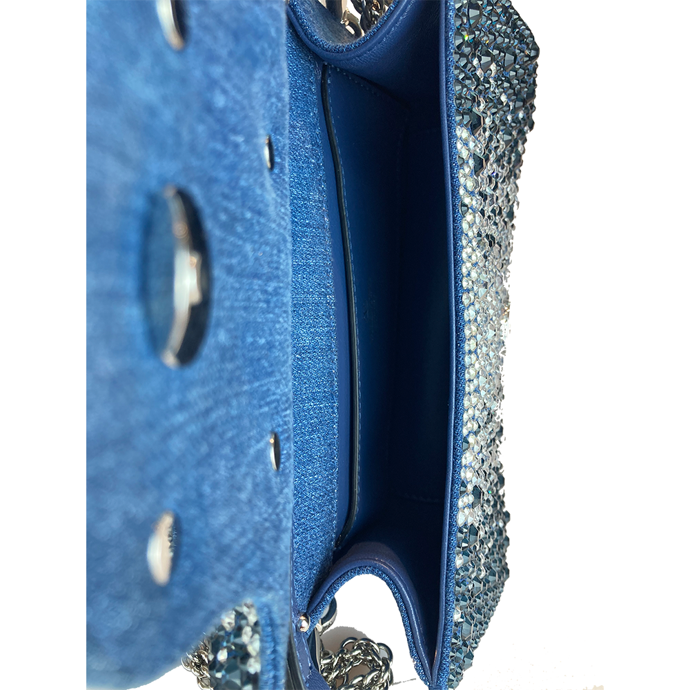 Locò Small Crystal Embroidered Montana Smoked Saphire 10