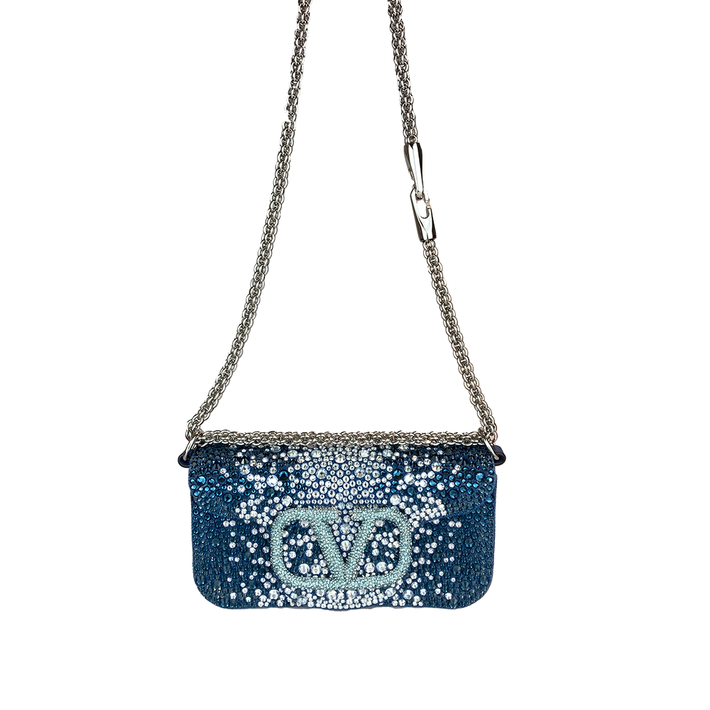 Locò Small Crystal Embroidered Montana Smoked Saphire 4