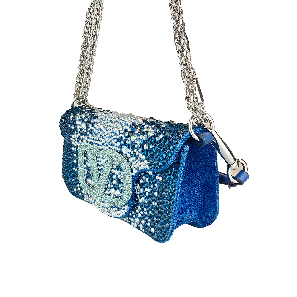 Locò Small Crystal Embroidered Montana Smoked Saphire 5