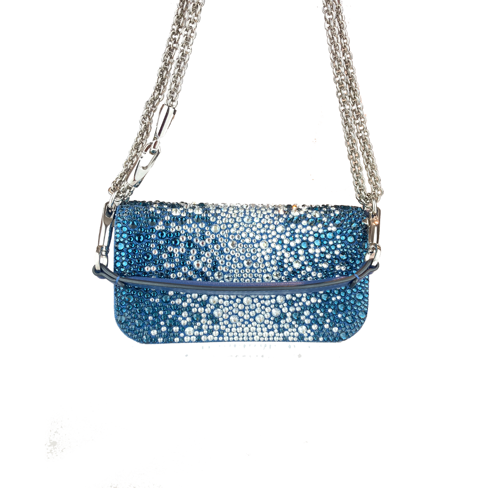 Locò Small Crystal Embroidered Montana Smoked Saphire 7