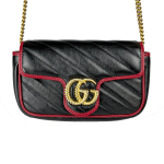 Vintage Effect Torchon GG Marmont Super Mini