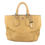 Vitello Daino Braided Handle Tote