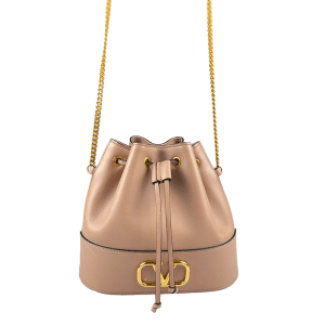 Nappa VLogo Signature Chain Mini Bucket