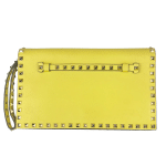 Nappa Rockstud Wristlet Clutch
