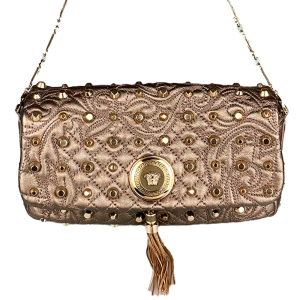 Metallic Nappa Studded Calliope Vanitas