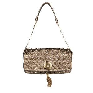 Metallic Nappa Studded Calliope Vanitas