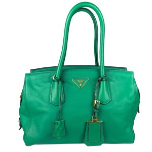 Vitello Grain Leather Two-Way Tote