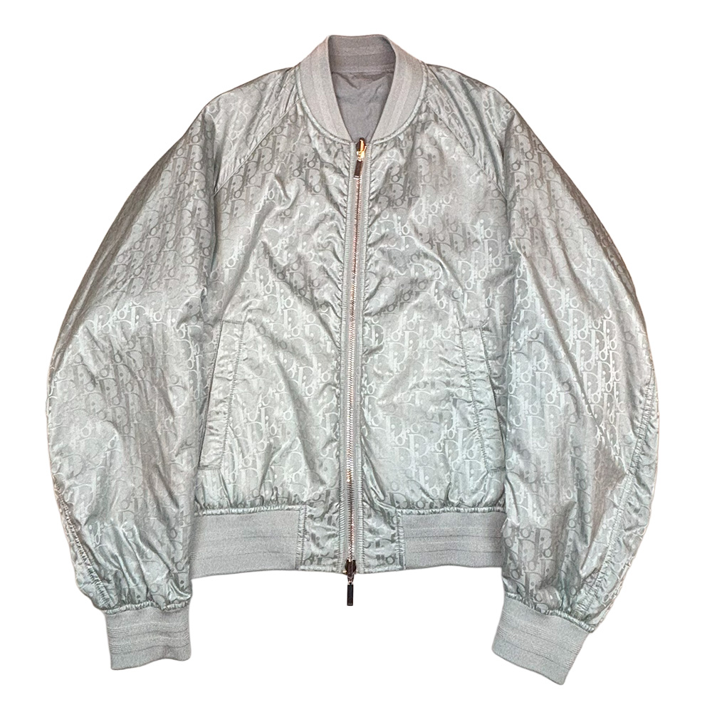 JADI-000001 1 Reversible Silver Oblique Bomber Jacket 5