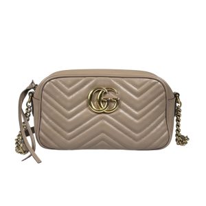 GG Marmont Chain Small Porcelain Rosé