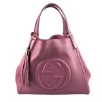 Pebbled Calfskin Medium Soho Tote
