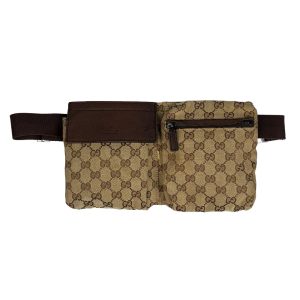 GG Canvas Double Belt Bag