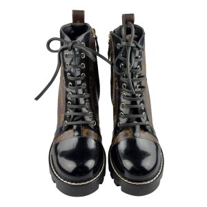 Monogram and Patent Calfskin Star Trail Boots 37