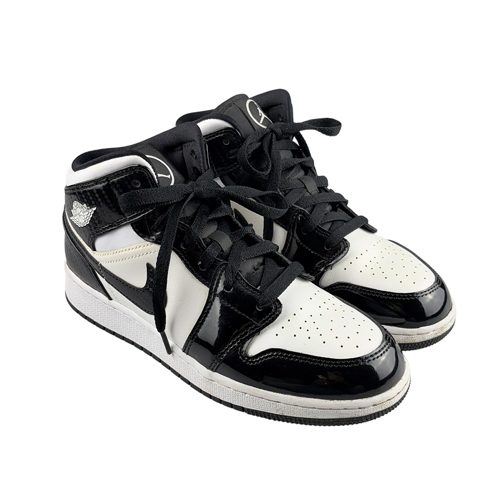 TENI-000005 1 Air Jordan 1 Mid Carbon Fiber All-Star Panda 37.5