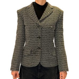 S/S 1998 Bicolor Embroidered Blazer 38