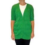 Knit Short Sleeve Cardigan