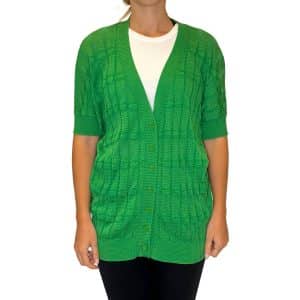 Knit Short Sleeve Cardigan