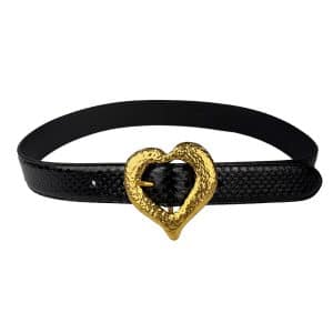 Snakeskin Heart Belt 70