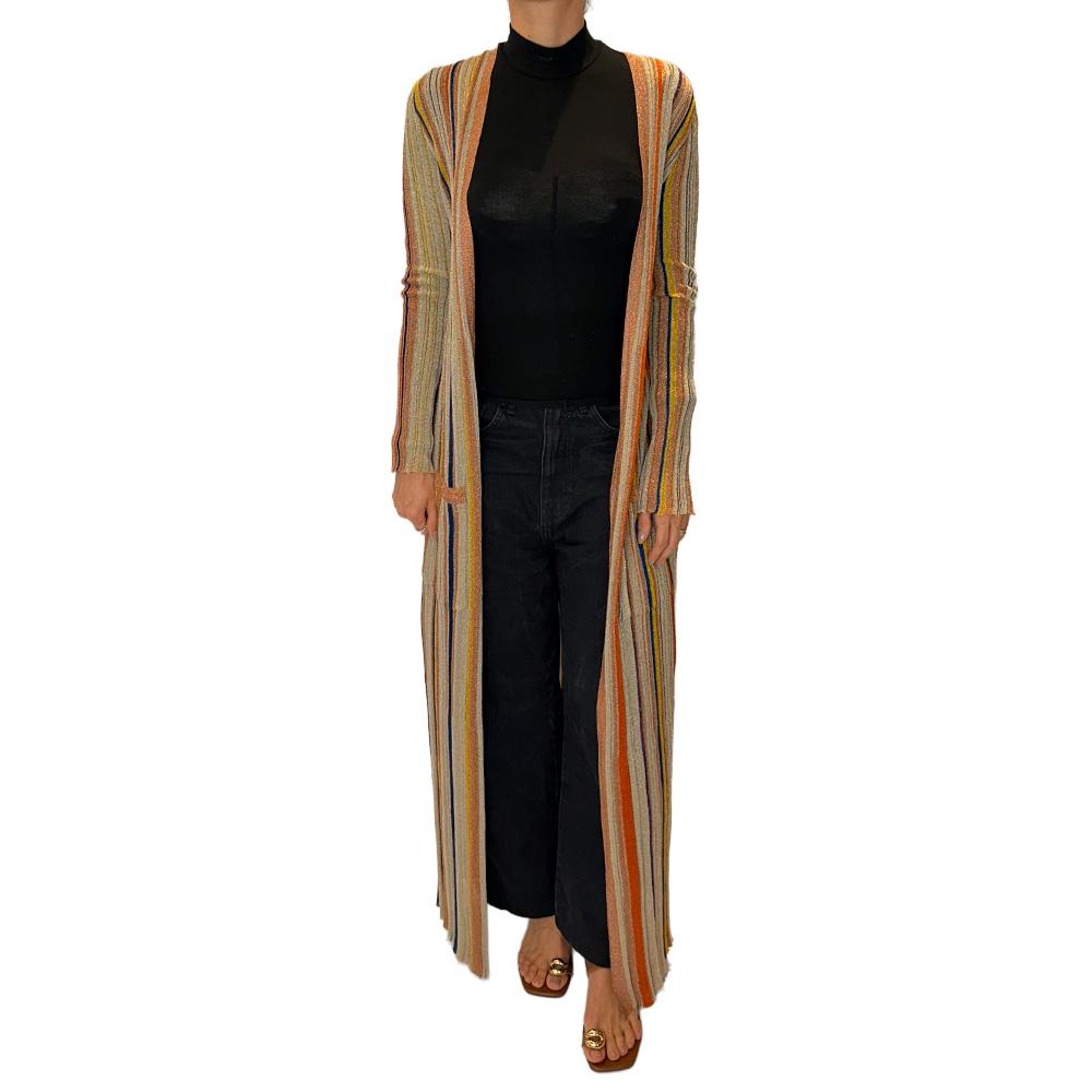 CSMI-000001 1 Knit Striped Long Cardigan 38