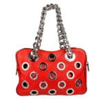 Vitello Daino Grommet Chain Bag