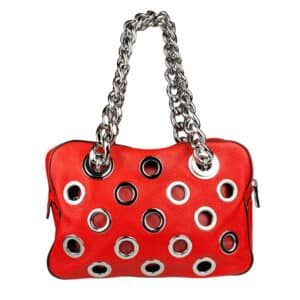 Vitello Daino Grommet Chain Bag