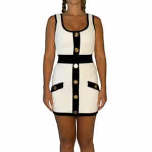 Wooven Tweed Dress 38