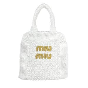 Raffia Crochet Woven Tote