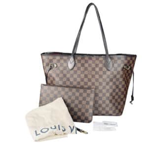 Damier Ébène Neverfull MM W/POUCH