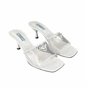 Plexiglass Vernice Triangle Logo Mules 37