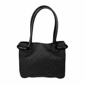 Black GG Monogram Square Tote