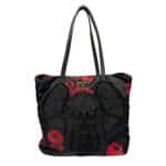 Passama Embroidered Rose Print Nylon Tote