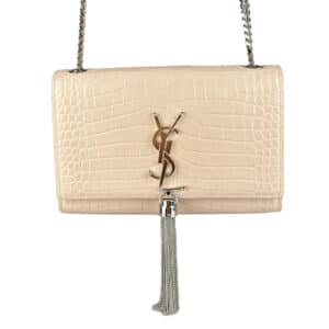 Crocodile Embossed Small Classic Kate Tassel
