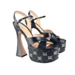 Malaga Kid Interlocking G Studs Platform Sandals 37