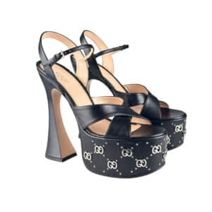 Malaga Kid Interlocking G Studs Platform Sandals 37