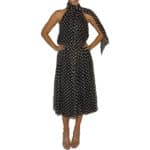 Polka Dot Silk Dress 42