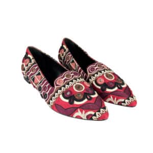 Embroidered Flat Loafers 38