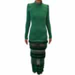 Vestido Bordado Verde 36