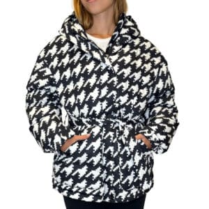 Oversized Parka II Down Jacket Houndstooth P