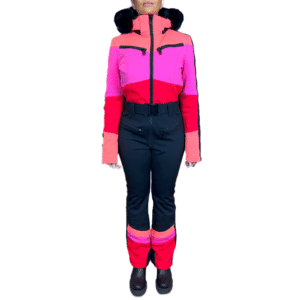 Pearl Faux Fur Ski Jumpsuit 44